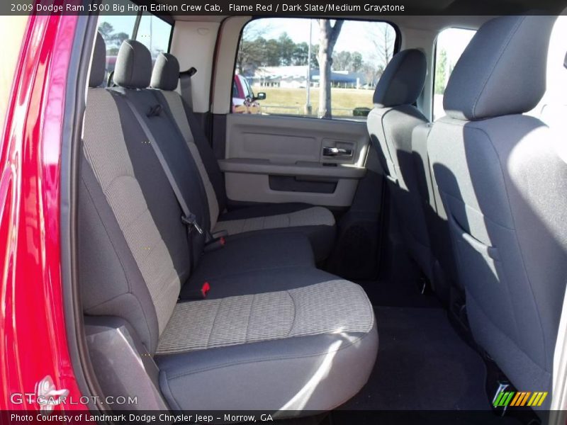 Flame Red / Dark Slate/Medium Graystone 2009 Dodge Ram 1500 Big Horn Edition Crew Cab