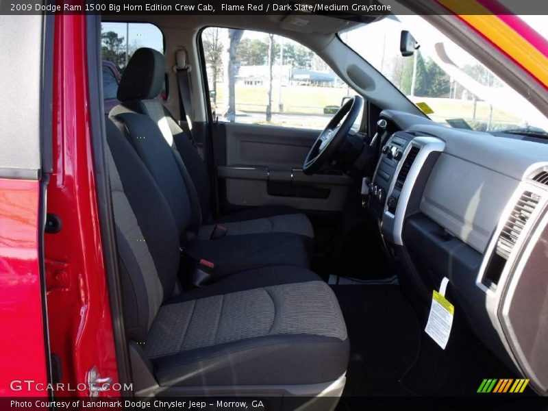 Flame Red / Dark Slate/Medium Graystone 2009 Dodge Ram 1500 Big Horn Edition Crew Cab