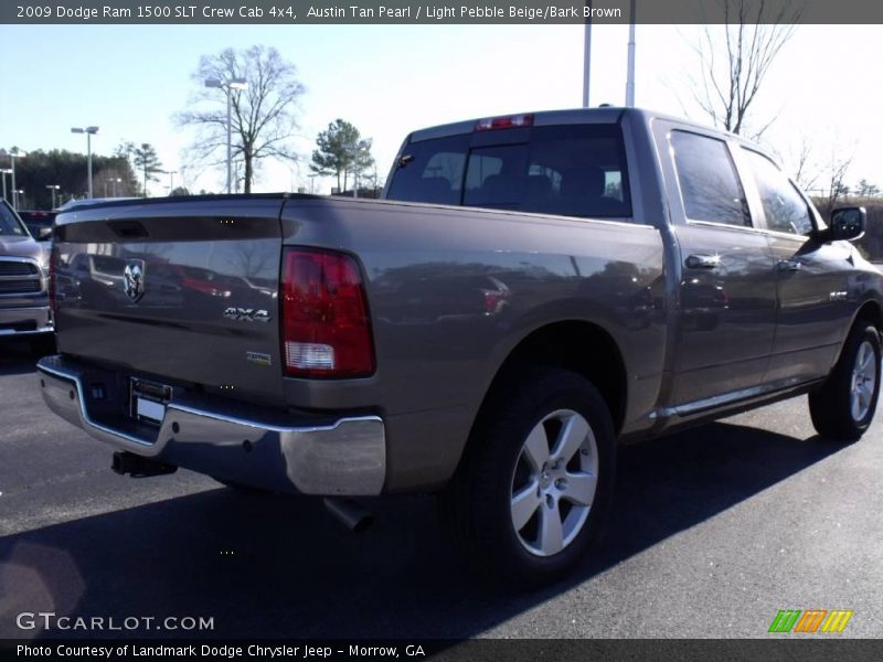 Austin Tan Pearl / Light Pebble Beige/Bark Brown 2009 Dodge Ram 1500 SLT Crew Cab 4x4