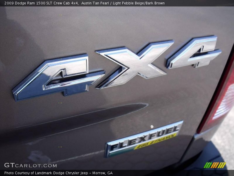 Austin Tan Pearl / Light Pebble Beige/Bark Brown 2009 Dodge Ram 1500 SLT Crew Cab 4x4