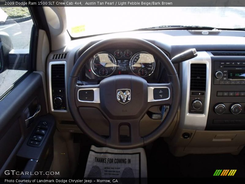 Austin Tan Pearl / Light Pebble Beige/Bark Brown 2009 Dodge Ram 1500 SLT Crew Cab 4x4