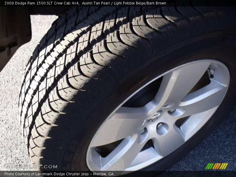 Austin Tan Pearl / Light Pebble Beige/Bark Brown 2009 Dodge Ram 1500 SLT Crew Cab 4x4