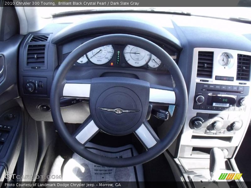 Brilliant Black Crystal Pearl / Dark Slate Gray 2010 Chrysler 300 Touring