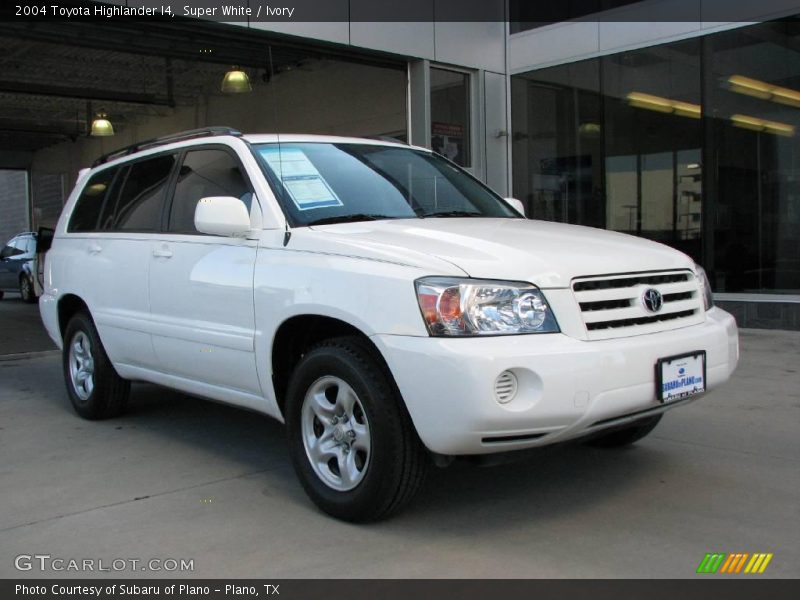 Super White / Ivory 2004 Toyota Highlander I4