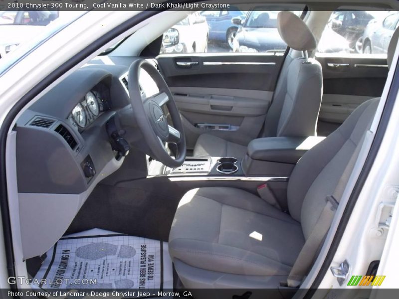Cool Vanilla White / Dark Khaki/Light Graystone 2010 Chrysler 300 Touring