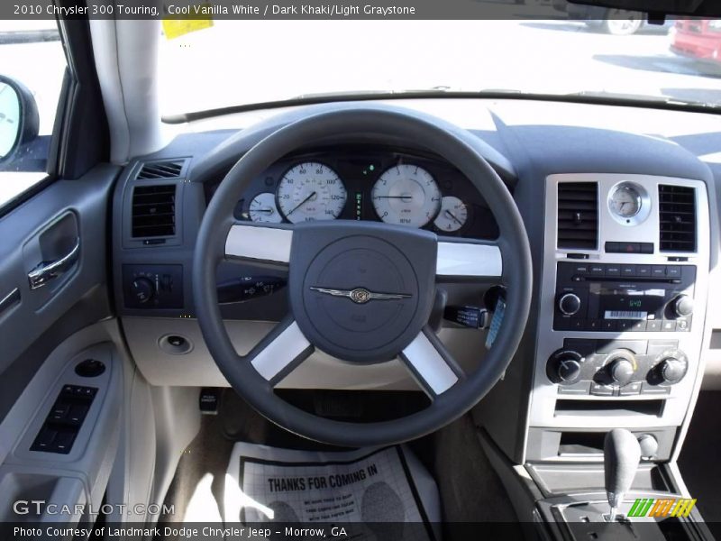 Cool Vanilla White / Dark Khaki/Light Graystone 2010 Chrysler 300 Touring