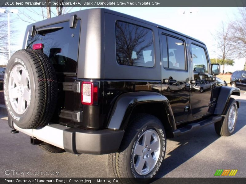 Black / Dark Slate Gray/Medium Slate Gray 2010 Jeep Wrangler Unlimited Sahara 4x4