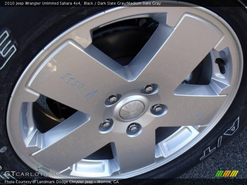 Black / Dark Slate Gray/Medium Slate Gray 2010 Jeep Wrangler Unlimited Sahara 4x4