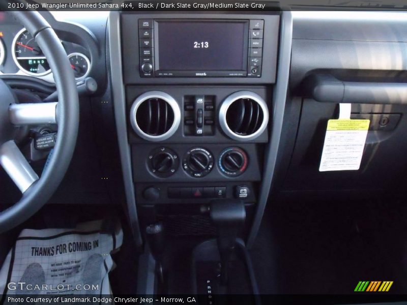Black / Dark Slate Gray/Medium Slate Gray 2010 Jeep Wrangler Unlimited Sahara 4x4