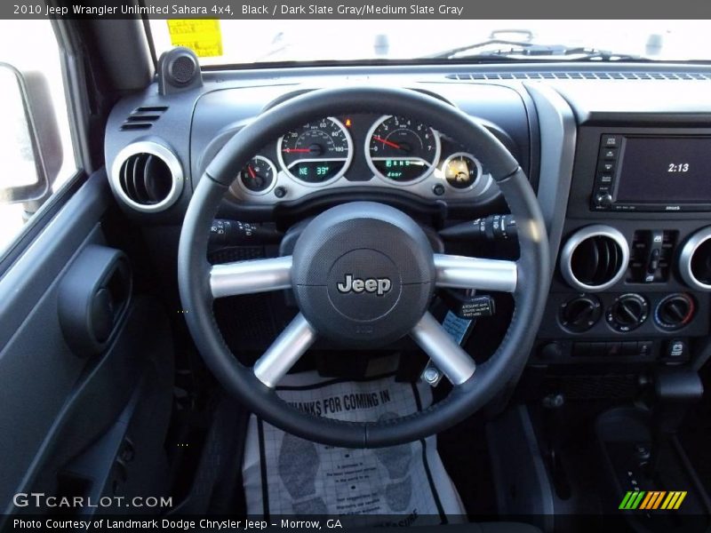 Black / Dark Slate Gray/Medium Slate Gray 2010 Jeep Wrangler Unlimited Sahara 4x4