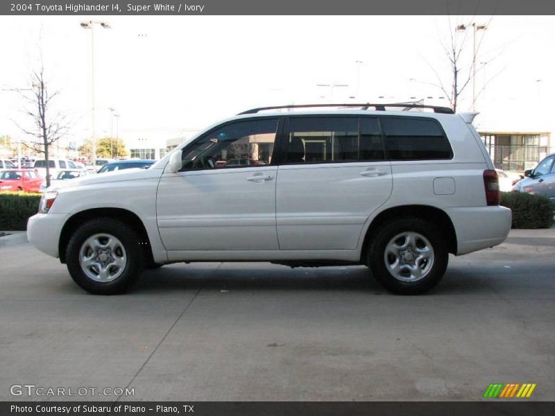 Super White / Ivory 2004 Toyota Highlander I4