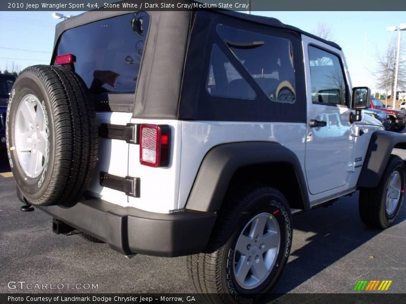 Stone White / Dark Slate Gray/Medium Slate Gray 2010 Jeep Wrangler Sport 4x4