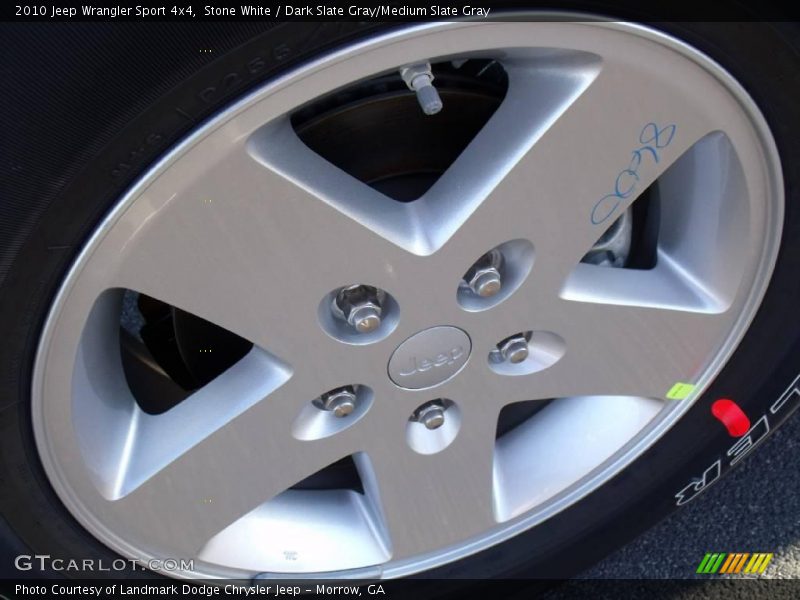 Stone White / Dark Slate Gray/Medium Slate Gray 2010 Jeep Wrangler Sport 4x4
