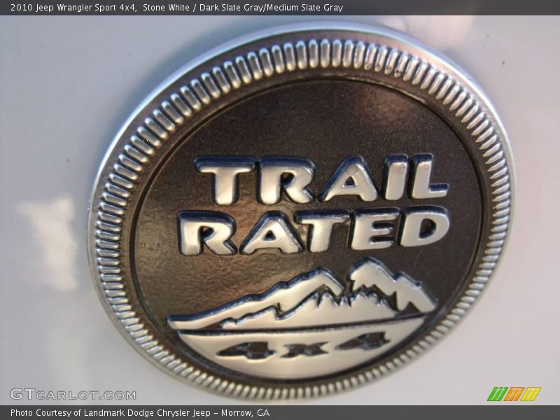 Stone White / Dark Slate Gray/Medium Slate Gray 2010 Jeep Wrangler Sport 4x4