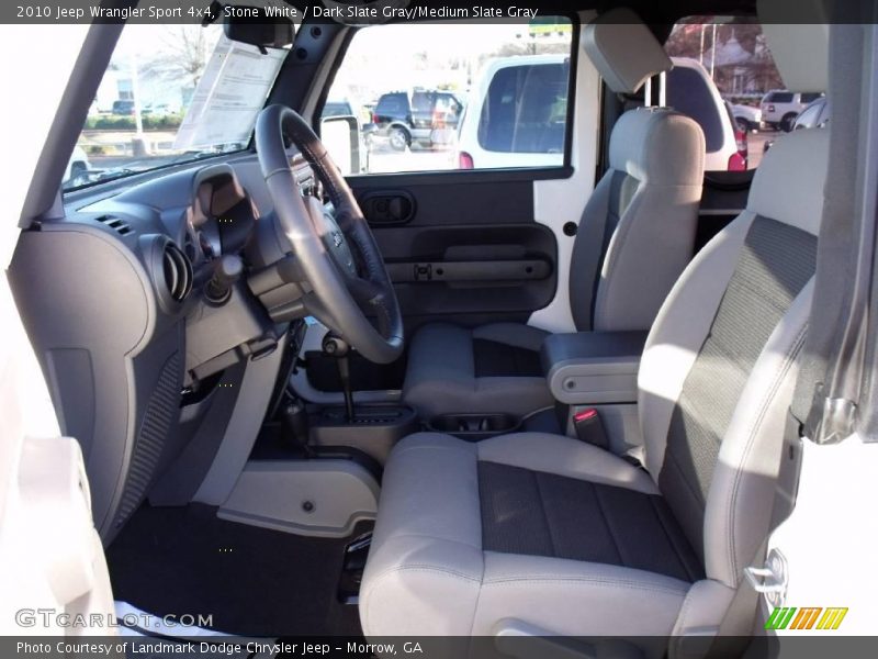 Stone White / Dark Slate Gray/Medium Slate Gray 2010 Jeep Wrangler Sport 4x4
