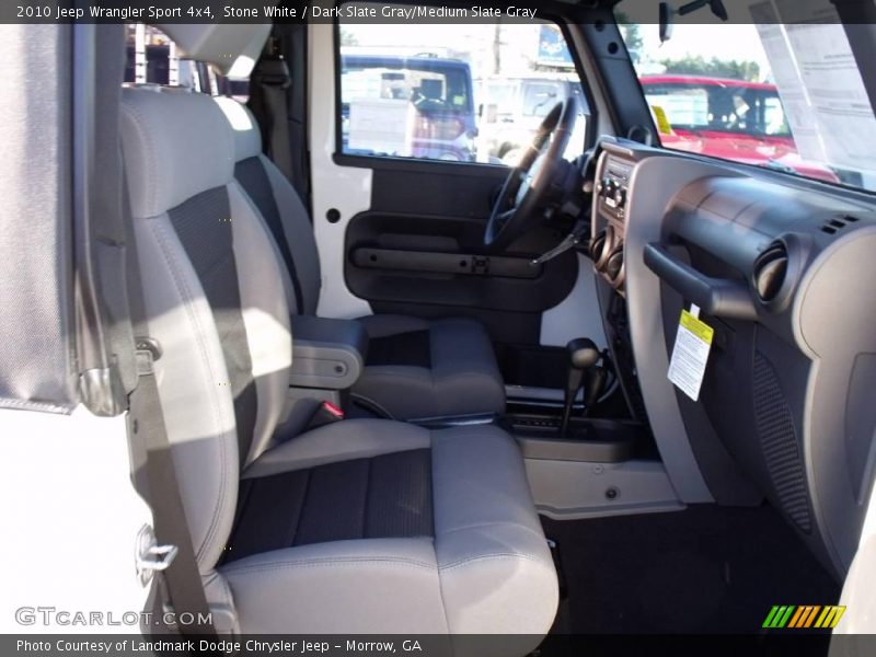 Stone White / Dark Slate Gray/Medium Slate Gray 2010 Jeep Wrangler Sport 4x4