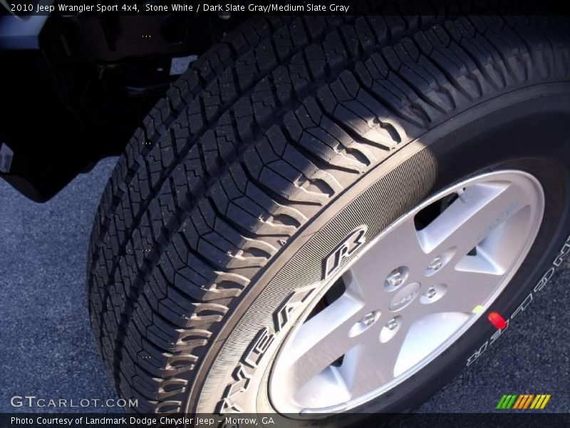 Stone White / Dark Slate Gray/Medium Slate Gray 2010 Jeep Wrangler Sport 4x4