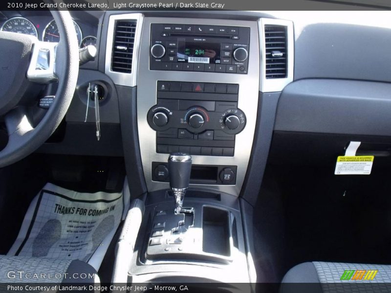 Light Graystone Pearl / Dark Slate Gray 2010 Jeep Grand Cherokee Laredo