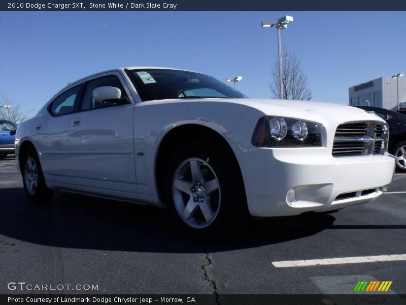 Stone White / Dark Slate Gray 2010 Dodge Charger SXT