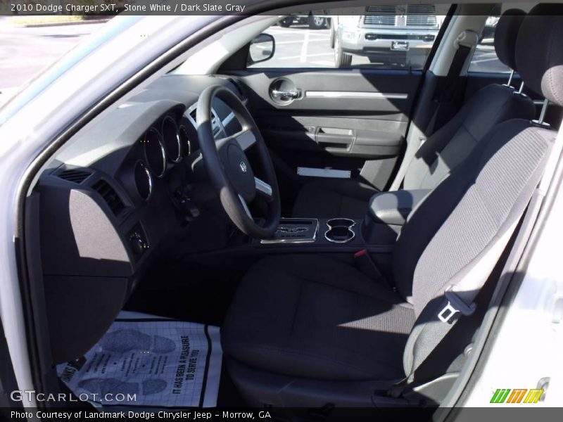 Stone White / Dark Slate Gray 2010 Dodge Charger SXT