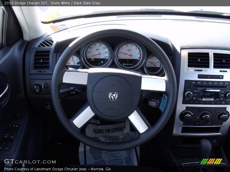 Stone White / Dark Slate Gray 2010 Dodge Charger SXT