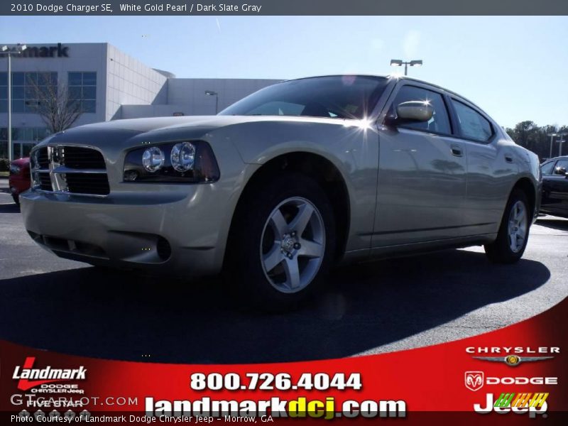 White Gold Pearl / Dark Slate Gray 2010 Dodge Charger SE