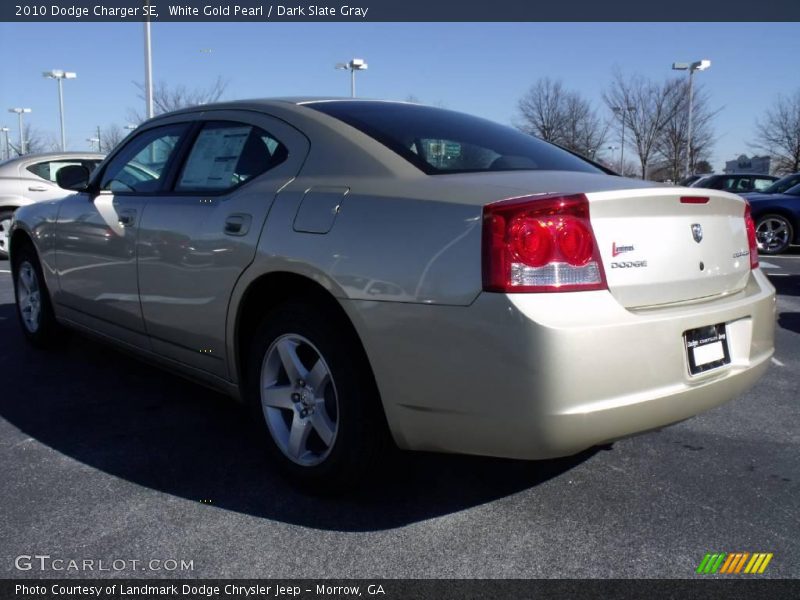 White Gold Pearl / Dark Slate Gray 2010 Dodge Charger SE