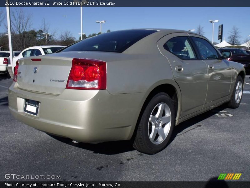 White Gold Pearl / Dark Slate Gray 2010 Dodge Charger SE