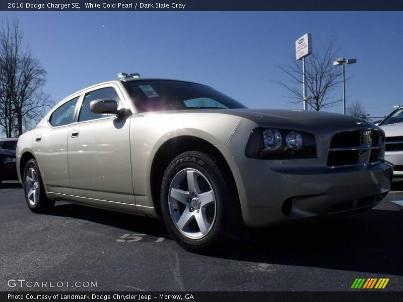 White Gold Pearl / Dark Slate Gray 2010 Dodge Charger SE