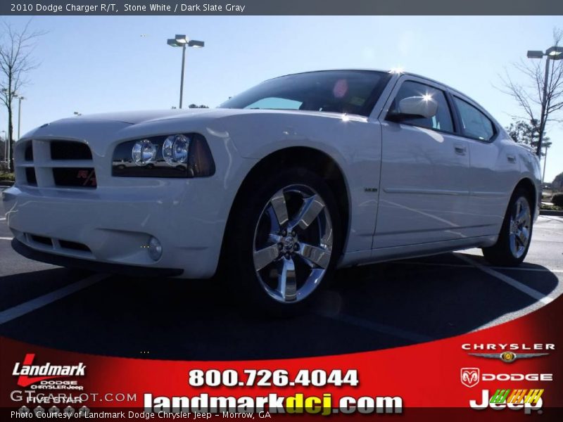Stone White / Dark Slate Gray 2010 Dodge Charger R/T