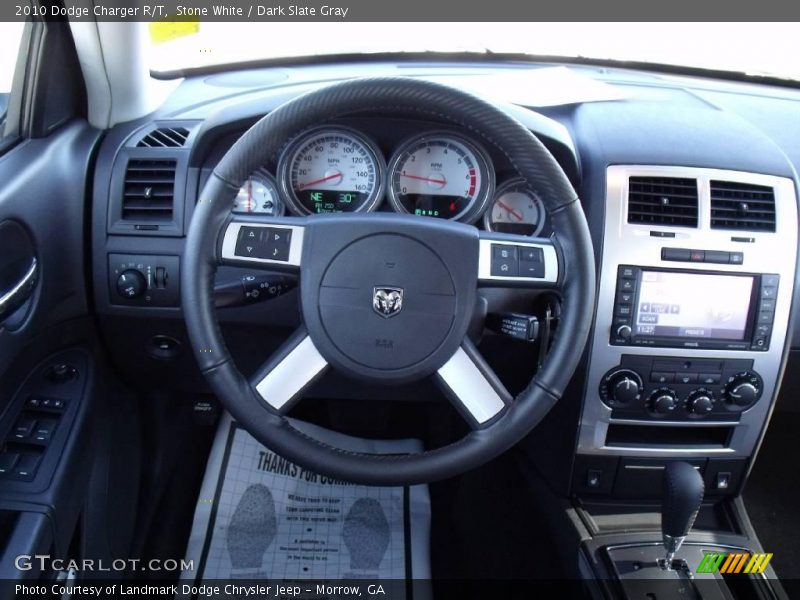 Stone White / Dark Slate Gray 2010 Dodge Charger R/T