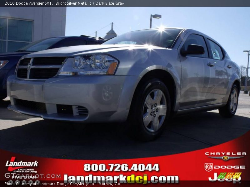 Bright Silver Metallic / Dark Slate Gray 2010 Dodge Avenger SXT