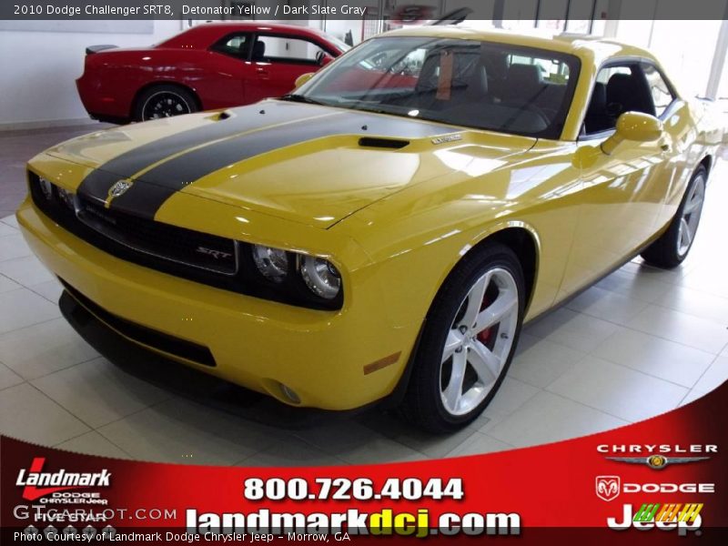 Detonator Yellow / Dark Slate Gray 2010 Dodge Challenger SRT8