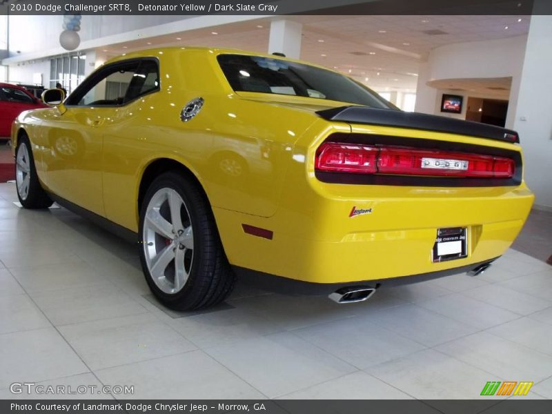Detonator Yellow / Dark Slate Gray 2010 Dodge Challenger SRT8