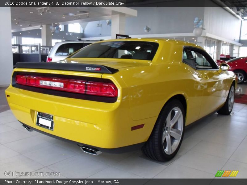 Detonator Yellow / Dark Slate Gray 2010 Dodge Challenger SRT8