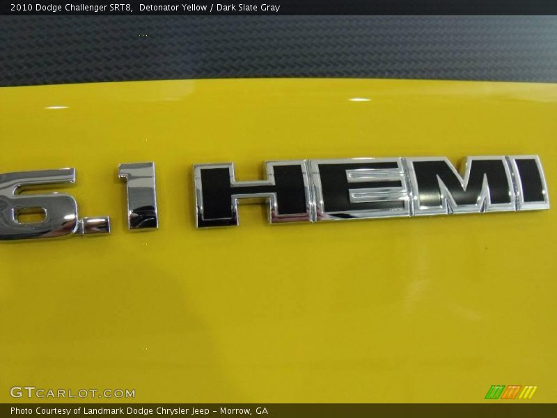 Detonator Yellow / Dark Slate Gray 2010 Dodge Challenger SRT8