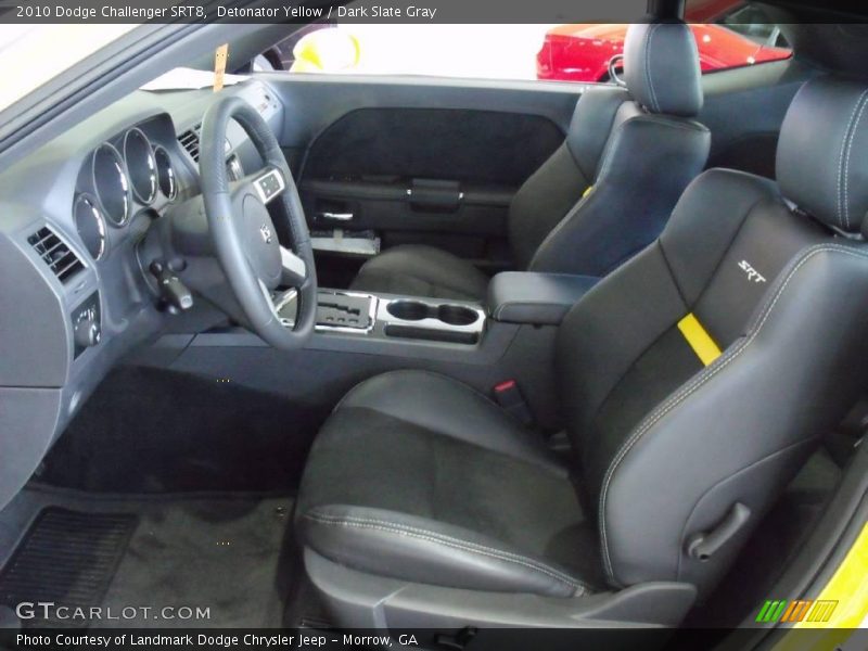 Detonator Yellow / Dark Slate Gray 2010 Dodge Challenger SRT8