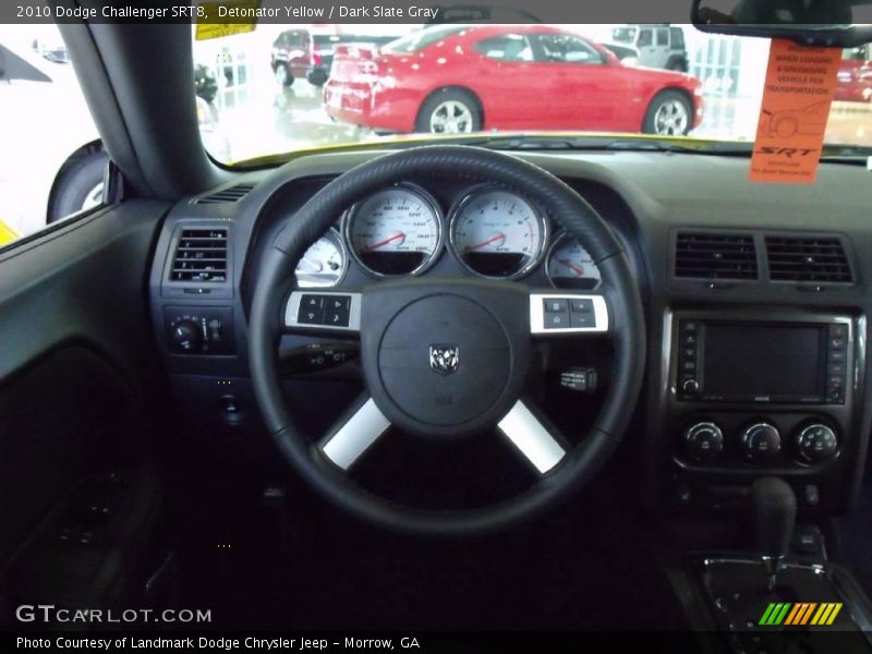 Detonator Yellow / Dark Slate Gray 2010 Dodge Challenger SRT8