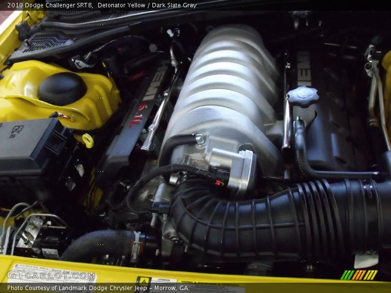 Detonator Yellow / Dark Slate Gray 2010 Dodge Challenger SRT8