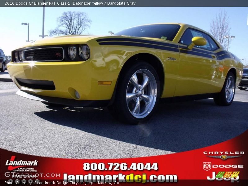 Detonator Yellow / Dark Slate Gray 2010 Dodge Challenger R/T Classic