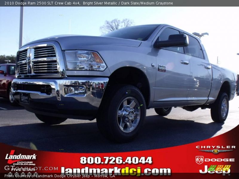Bright Silver Metallic / Dark Slate/Medium Graystone 2010 Dodge Ram 2500 SLT Crew Cab 4x4