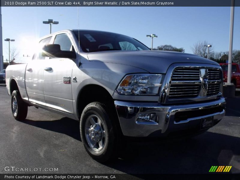 Bright Silver Metallic / Dark Slate/Medium Graystone 2010 Dodge Ram 2500 SLT Crew Cab 4x4