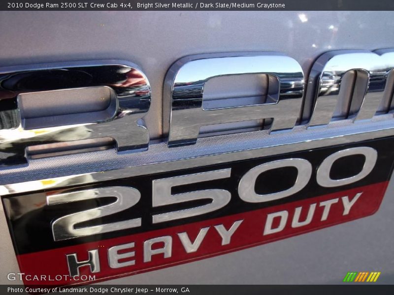 Bright Silver Metallic / Dark Slate/Medium Graystone 2010 Dodge Ram 2500 SLT Crew Cab 4x4