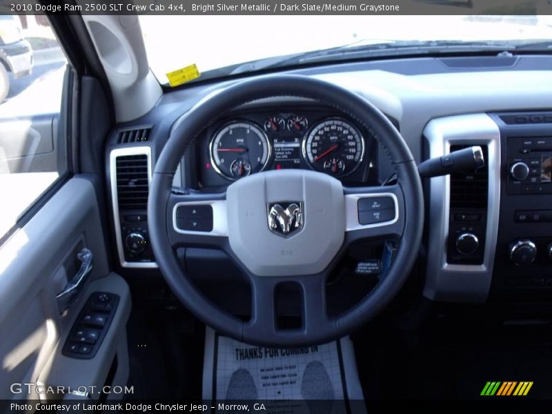 Bright Silver Metallic / Dark Slate/Medium Graystone 2010 Dodge Ram 2500 SLT Crew Cab 4x4