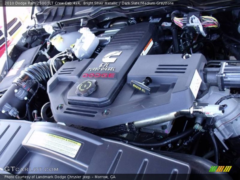 Bright Silver Metallic / Dark Slate/Medium Graystone 2010 Dodge Ram 2500 SLT Crew Cab 4x4