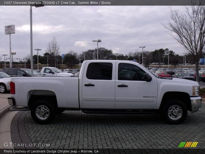 Summit White / Ebony 2007 Chevrolet Silverado 2500HD LT Crew Cab