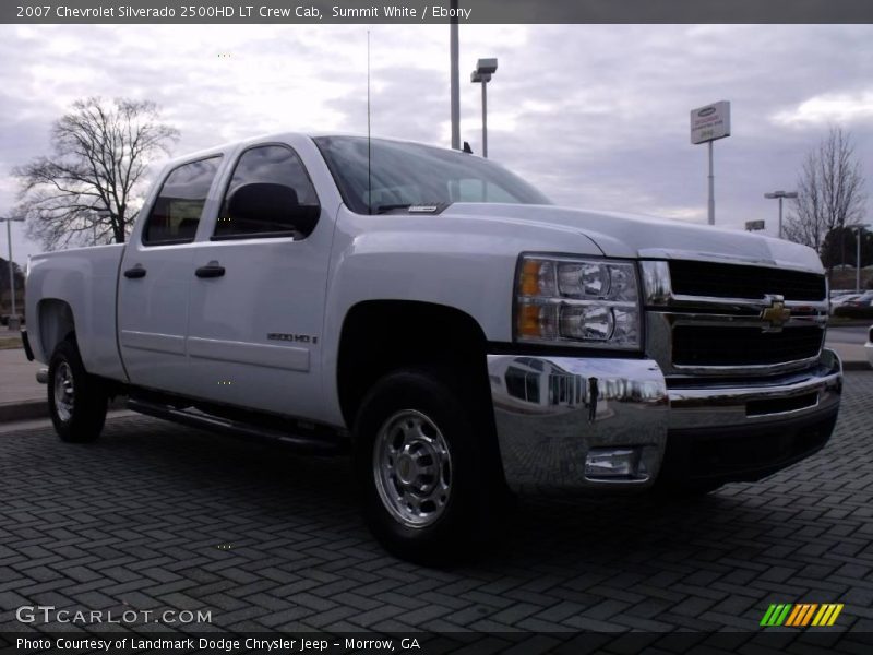 Summit White / Ebony 2007 Chevrolet Silverado 2500HD LT Crew Cab