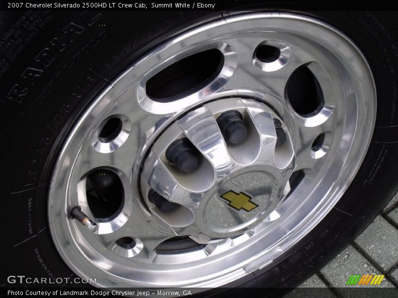 Summit White / Ebony 2007 Chevrolet Silverado 2500HD LT Crew Cab