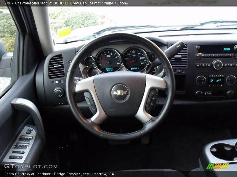 Summit White / Ebony 2007 Chevrolet Silverado 2500HD LT Crew Cab