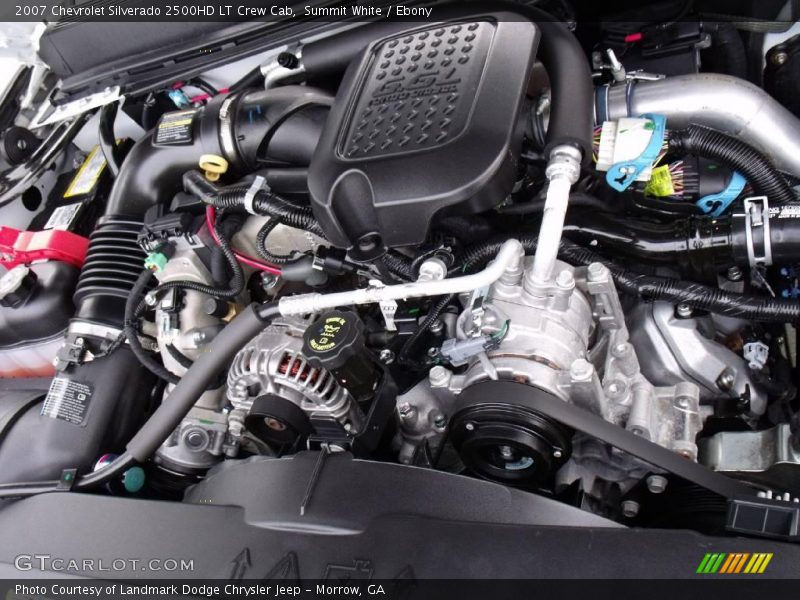 Summit White / Ebony 2007 Chevrolet Silverado 2500HD LT Crew Cab